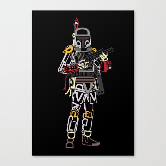 Boba Font Canvas Print