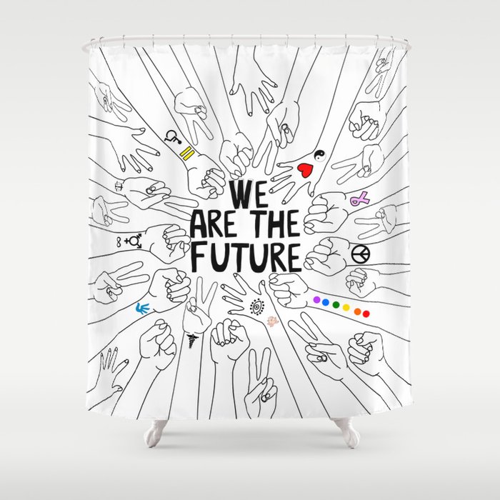 We Are The Future Tattoos Part 2 Shower Curtain