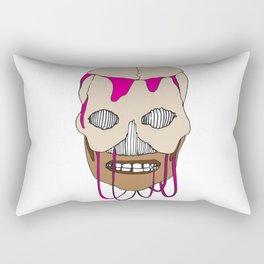 Skull Head Street Art Design Rectangular Pillow