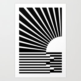 White rays Art Print