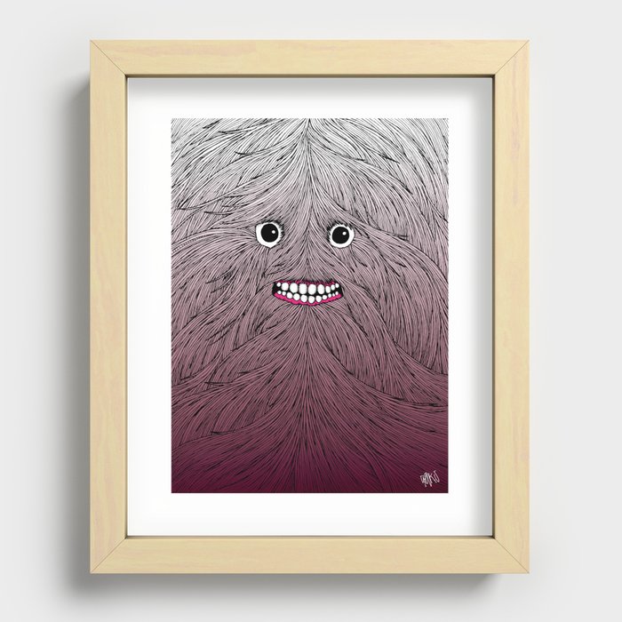 Hairy Guy 3 Recessed Framed Print