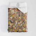 My Best Friend painting of tranquil African village life Duvet Cover