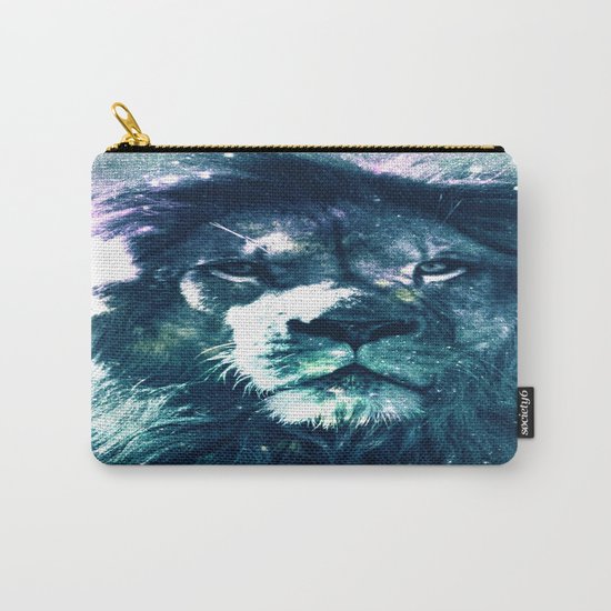 Lion Leo Teal Carry-All Pouch