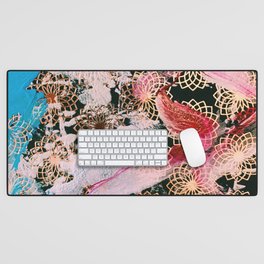 Sparrow Abstract Painting Desk Mat