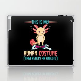 This My Human Costume Cartoon Cute Kawaii Axolotl Laptop Skin