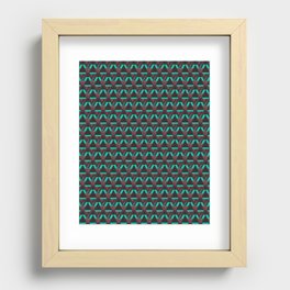 Triangle Pattern Recessed Framed Print