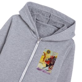 wassily kandinsky paintings Kids Zip Hoodie