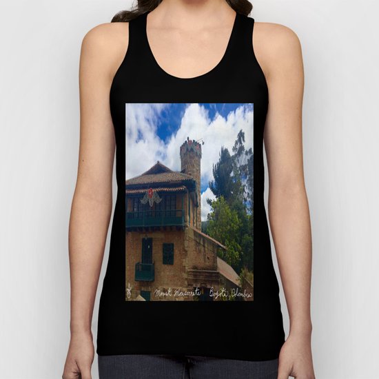 Mount Monserrate at Christmastime Maybe, Bogota, Colombia Unisex Tank Top