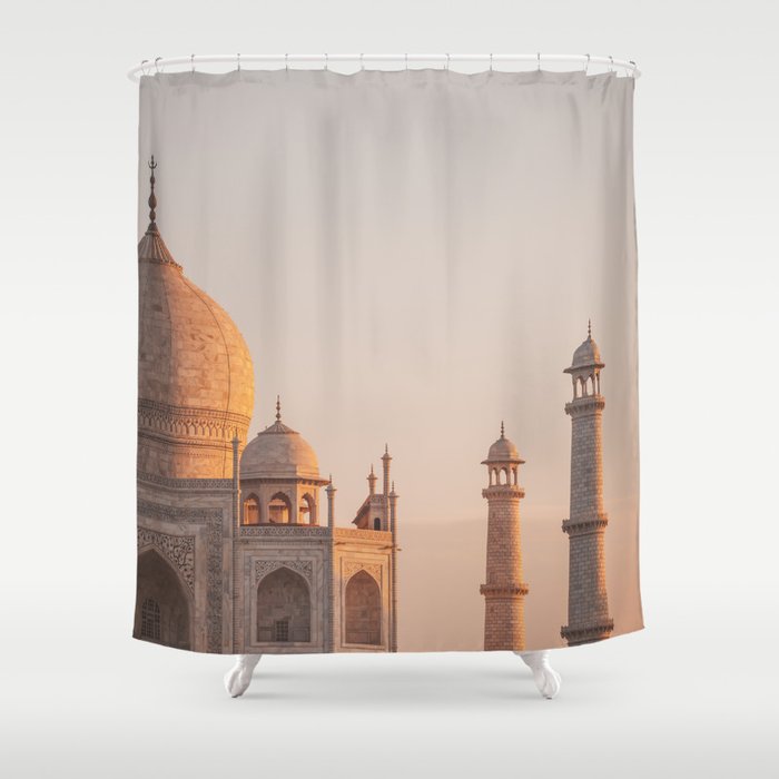 Taj Mahal At Sunset Shower Curtain