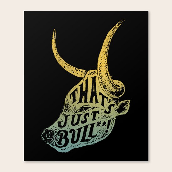Just Bull Canvas Print