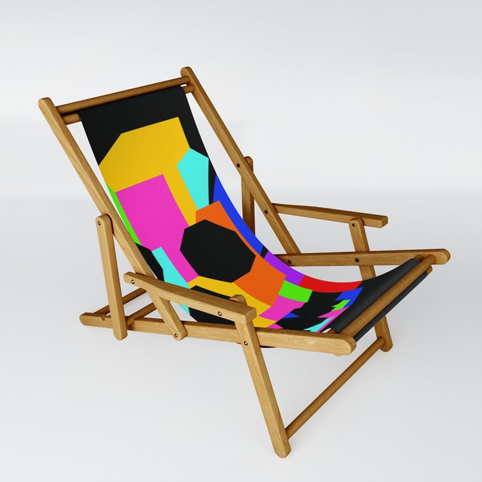  Skull WPAP pop art portrait 4 Sling Chair