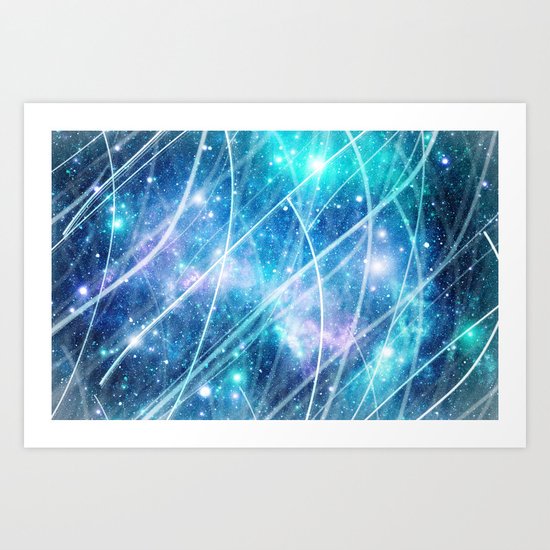 Gundam Retro Space 3 - No text Art Print