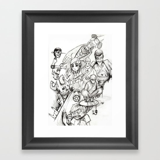 mishmash Framed Art Print