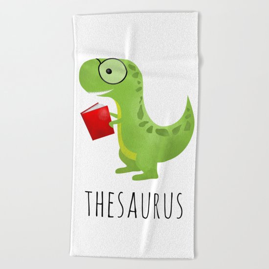 Thesaurus Beach Towel