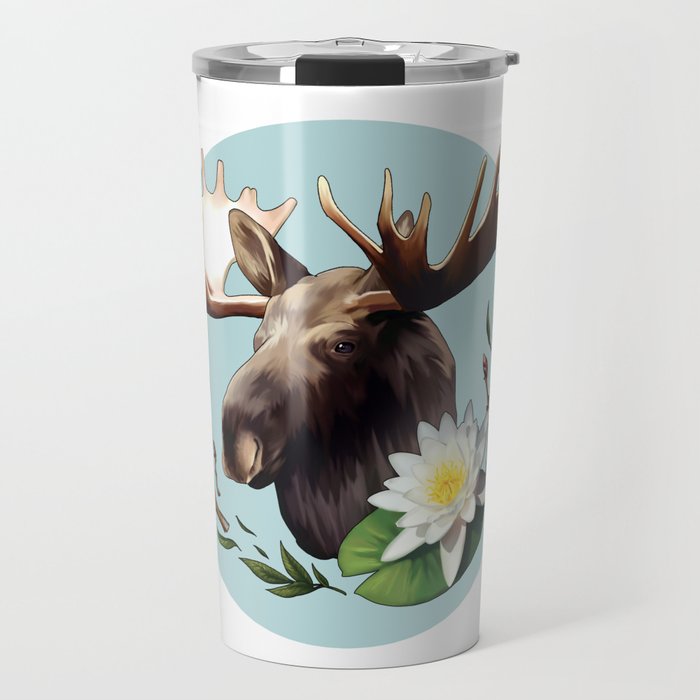 Moose Lily Travel Mug