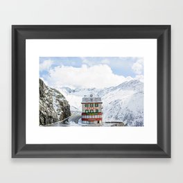 Hotel Belvedere in Switzerland Framed Art Print