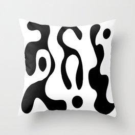 Abstraction in the style of Matisse 22- black and white Throw Pillow