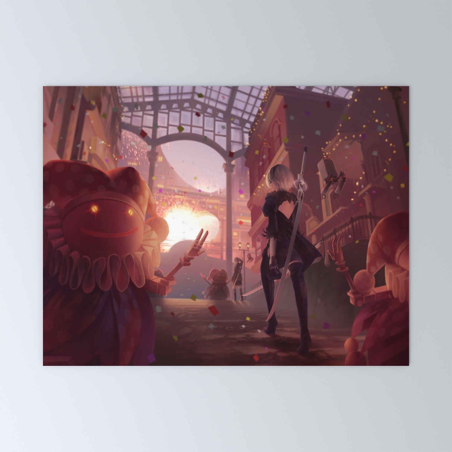 NieR Automata Tapestry Art Wall Hanging Cover Home Decor