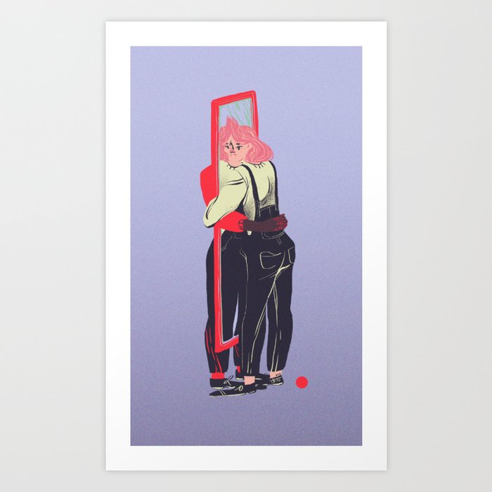 Inward relationship Art Print