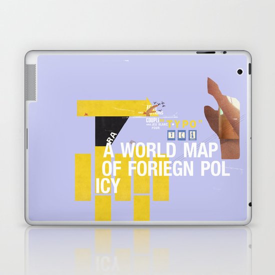 A World Map of Foreign Policy (book jacket cover) Laptop & iPad Skin