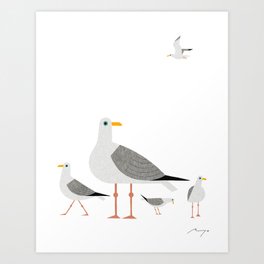 Seagulls (2015) Art Print