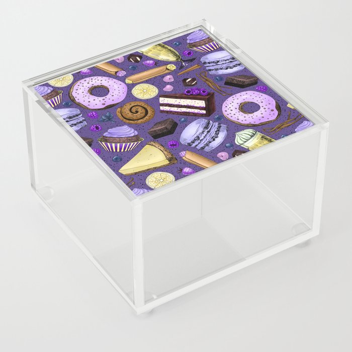 Sweet treats in pink-violet Acrylic Box