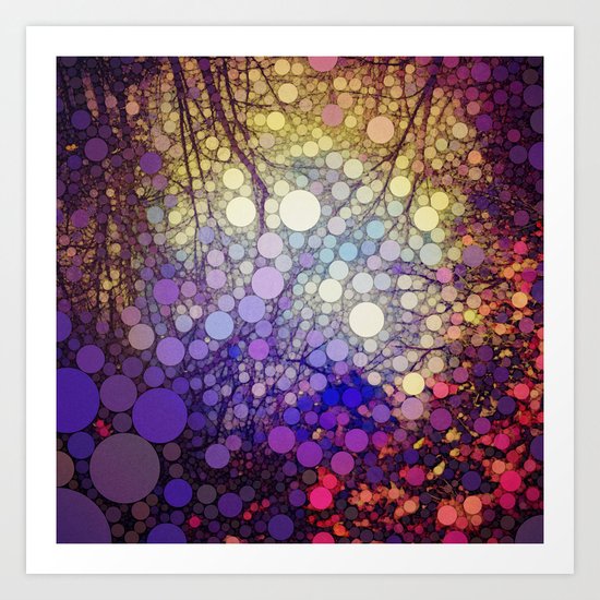 Woodland Abstract Art Print
