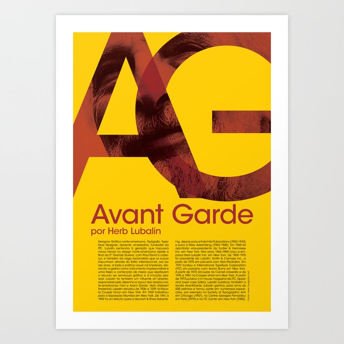 Typomaniac Avant Garde Art Print By Pauloandrepa Society6