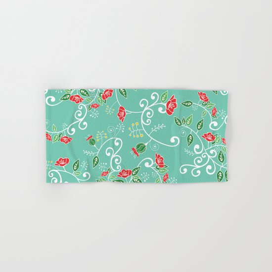 Floral Hand & Bath Towel