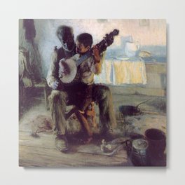 The Banjo Lesson by Henry Ossawa Tanner Metal Print