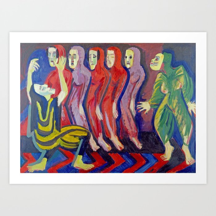 Ernst Ludwig Kirchner The Totentanz Mary Wigman 1926 Art Print