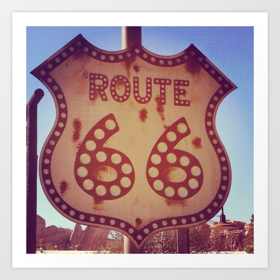 route 66 Art Print