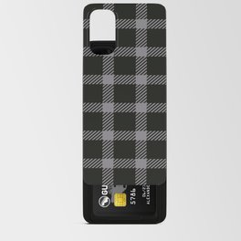 White & Black Color Check Design Android Card Case