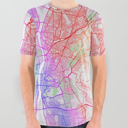 Cairo City Map of Egypt - Colorful All Over Graphic Tee