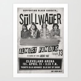Almost Famous Stillwater Concert Poster Art Print