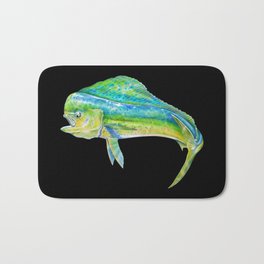 Mahi Mahi Bath Mat | Colored Pencil, Sportfishing, Fish, Mahimahi, Fishing, Deep Seafishing, Drawing, Underwater, Sea, Ocean 