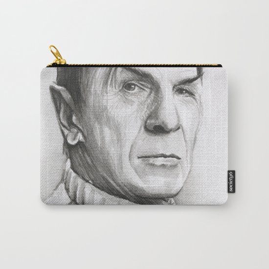 Spock Leonard Nimoy Portrait Carry-All Pouch
