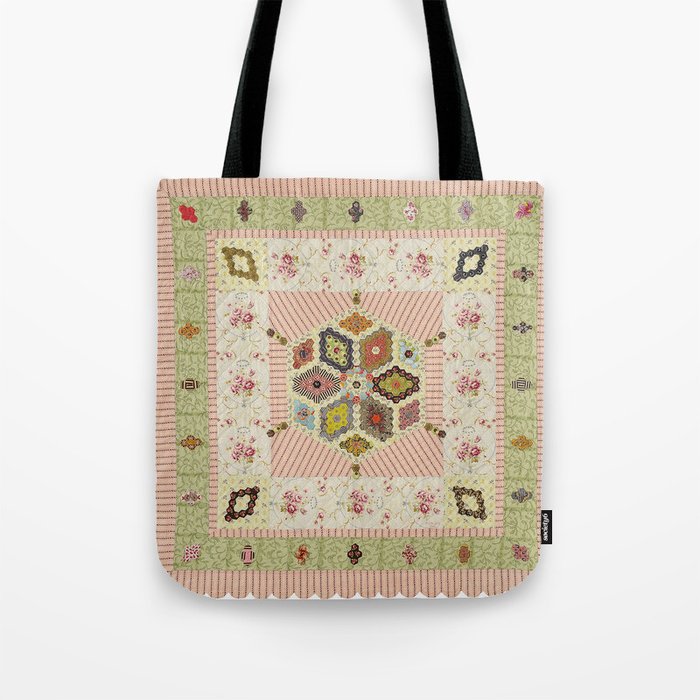 Baby Hexagon Quilt Tote Bag