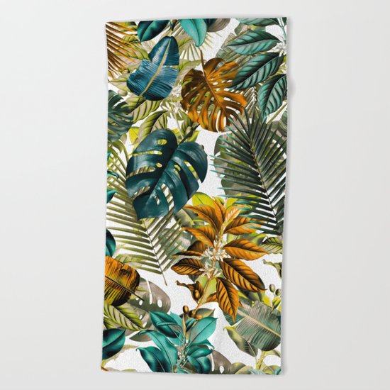 Tropical Garden IV Beach Towel