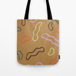 Ochre Squiggles Tote Bag | Colourful, Drawing, Colorful, Colour, Minimalist, Lines, Squiggles, Shapes, Pattern, Curated 