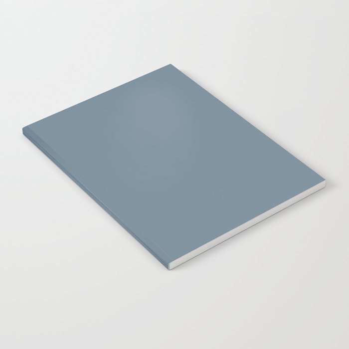 SLATE BLUE COLOR. Plain Dusty Blue  Notebook