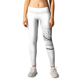 Bridge in the fog Leggings