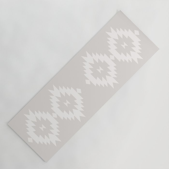Southwestern Minimalism - White Sand Yoga Mat