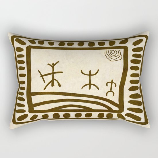 Ethnic 3 Canary Islands Rectangular Pillow