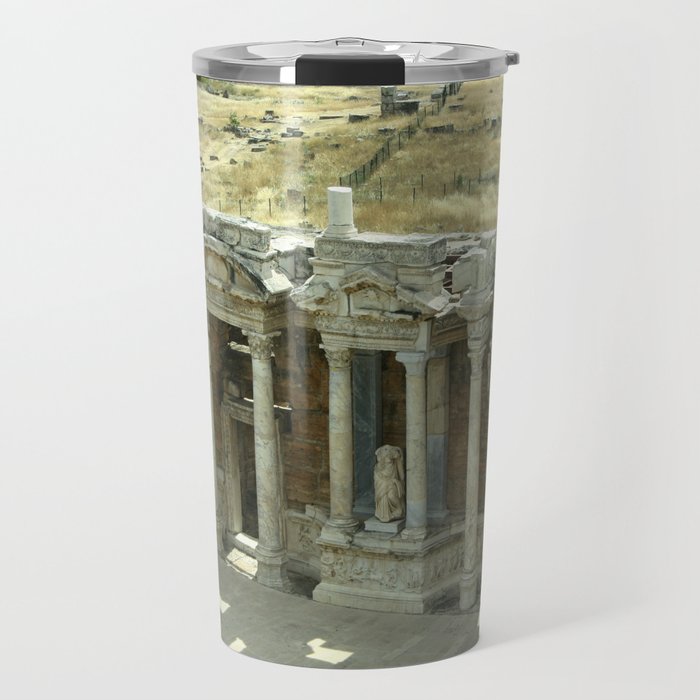 Greco-Roman Theatre Decorations Hierapolis Travel Mug