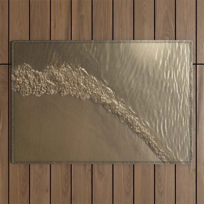 Golden Ocean Dream #1 #wall #decor #art #society6 Outdoor Rug