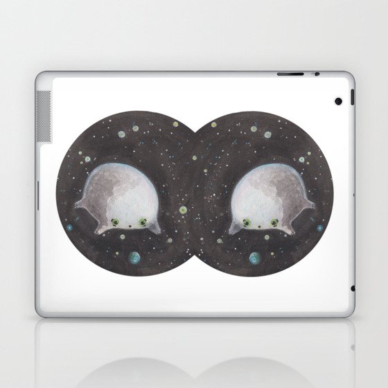 Blob floating in space Laptop & iPad Skin