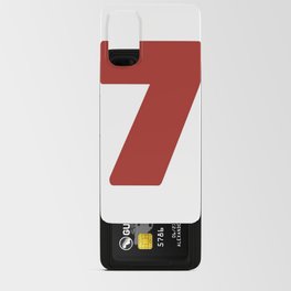 7 (Maroon & White Number) Android Card Case