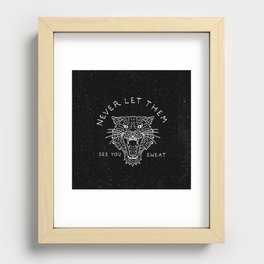 Never Let Them See You Sweat Recessed Framed Print