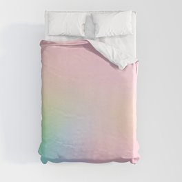 Day Dream on Pink pastel gradient Duvet Cover
